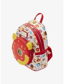 Boxlunch Loungefly Disney Winnie The Pooh Donuts Allover Print Mini Backpack -Disney Mad Store 19914155 av3