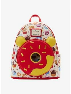 Boxlunch Loungefly Disney Winnie The Pooh Donuts Allover Print Mini Backpack