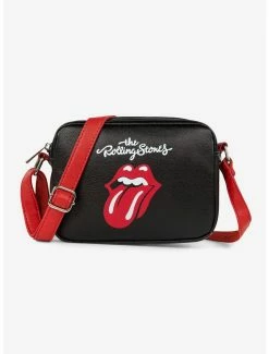 Boxlunch Bugatti Rolling Stones Vegan Leather Crossbody Bag Black