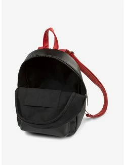 Boxlunch Bugatti Rolling Stones Vegan Leather Mini Backpack Black -Disney Mad Store 19958645 av2