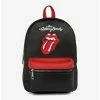 Boxlunch Bugatti Rolling Stones Vegan Leather Mini Backpack Black