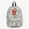 Boxlunch Bugatti Rolling Stones Vegan Leather Mini Backpack Grey