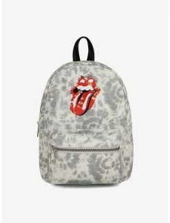 Boxlunch Bugatti Rolling Stones Vegan Leather Mini Backpack Grey
