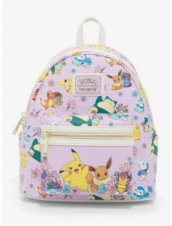 Loungefly Pokémon Floral Teacups Allover Print Mini Backpack - BoxLunch Exclusive