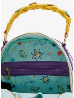 Our Universe Disney Tangled Rapunzel & Flynn Woven Mini Backpack - BoxLunch Exclusive -Disney Mad Store 20085924 av4