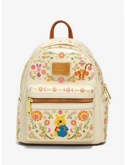 Boxlunch Loungefly Disney Winnie The Pooh Folkart Mini Backpack