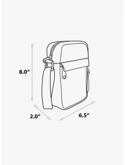 Boxlunch Star Wars Darth Vader Character Close-Up Vegan Leather Crossbody Bag -Disney Mad Store 20212434 av3