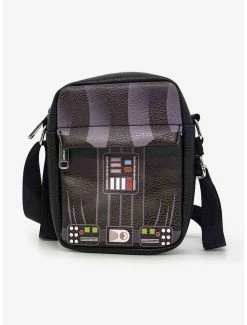 Boxlunch Star Wars Darth Vader Character Close-Up Vegan Leather Crossbody Bag