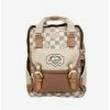 Boxlunch Doughnut Macaroon Mini Kaleido Mushroom Checkered Mini Backpack